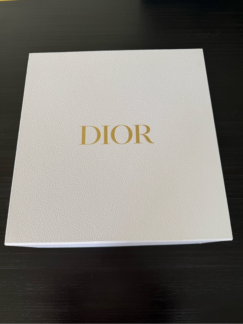 Dior White Box with Gold Logo